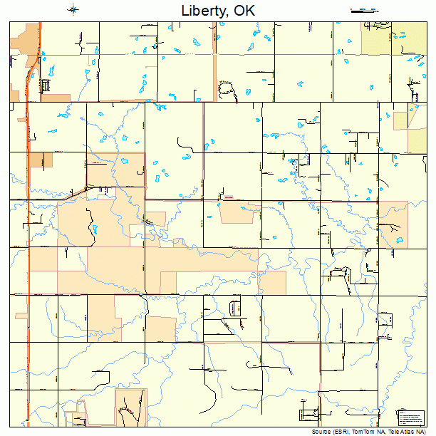 Liberty, OK street map