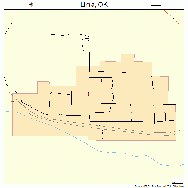 Lima, OK street map