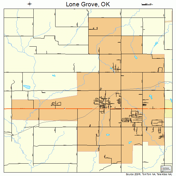 Lone Grove, OK street map