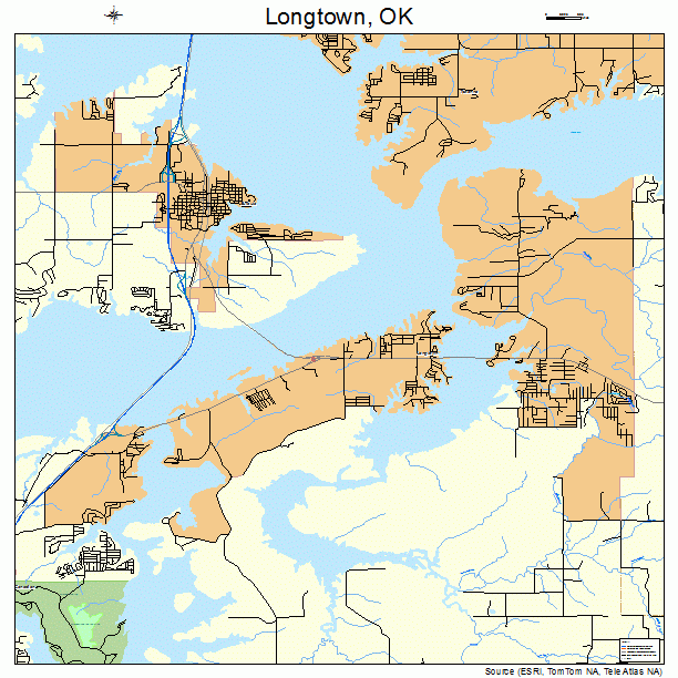 Longtown, OK street map