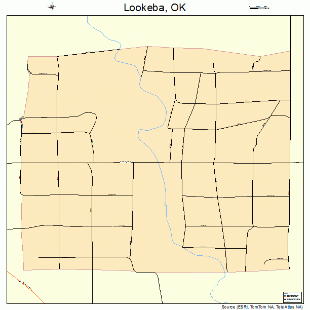 Lookeba, OK street map