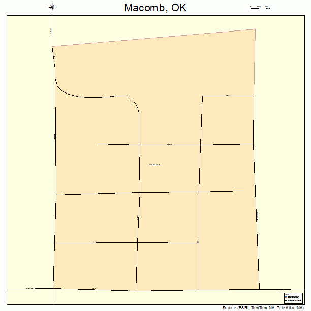 Macomb, OK street map