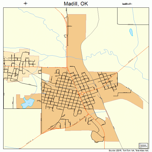 Madill, OK street map