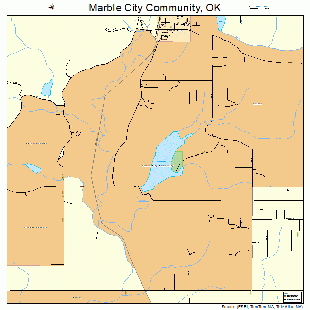 Marble City Community, OK street map