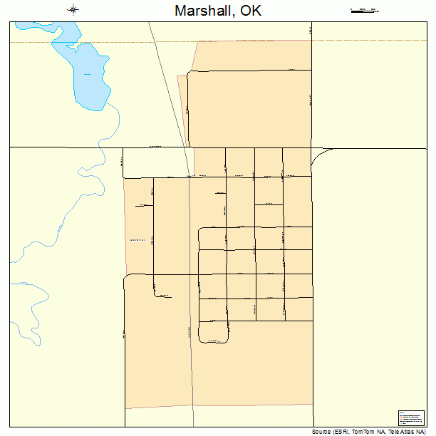 Marshall, OK street map