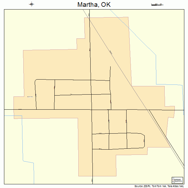 Martha, OK street map