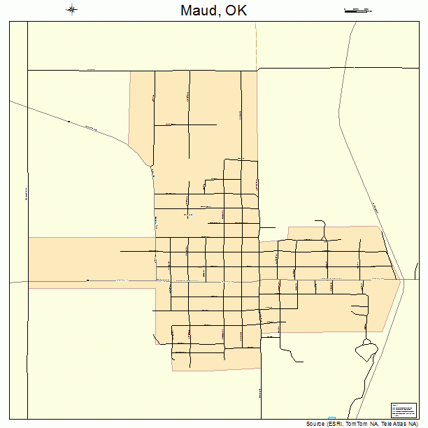 Maud, OK street map