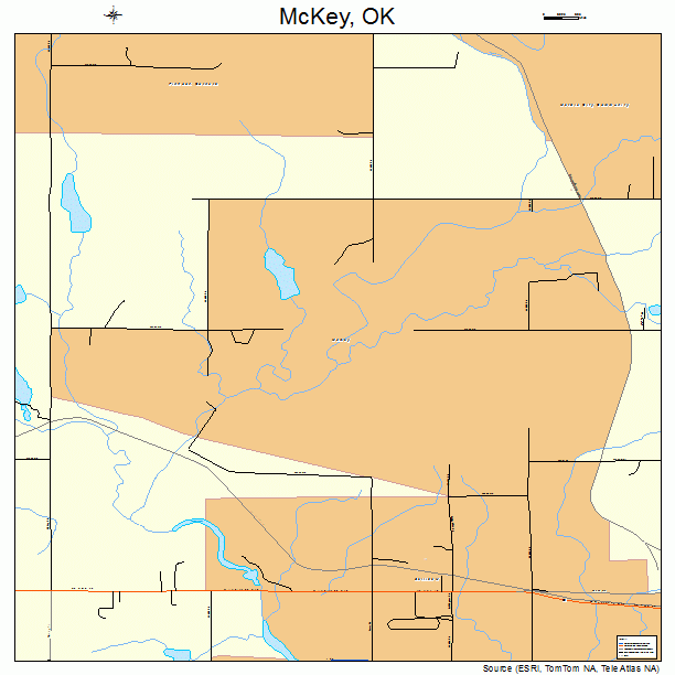 McKey, OK street map