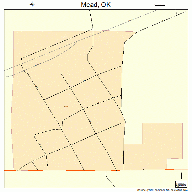 Mead, OK street map