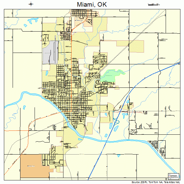 Miami, OK street map