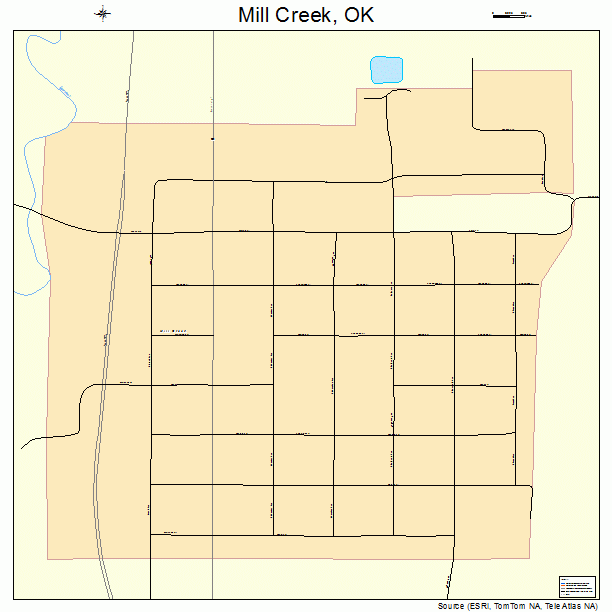 Mill Creek, OK street map