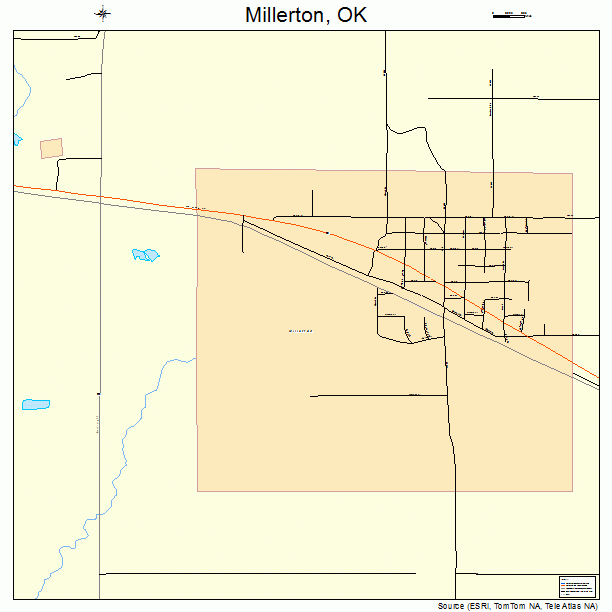 Millerton, OK street map