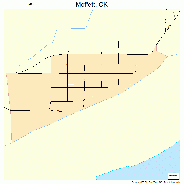 Moffett, OK street map