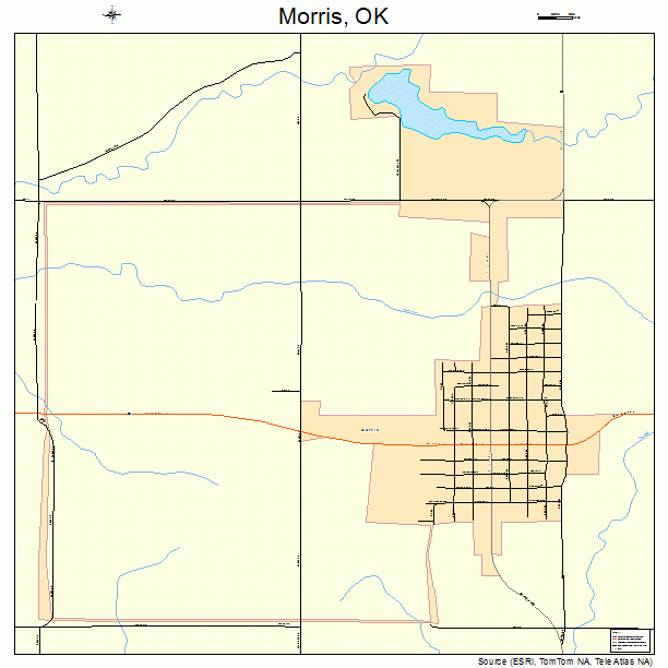 Morris, OK street map