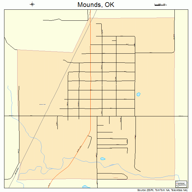 Mounds, OK street map