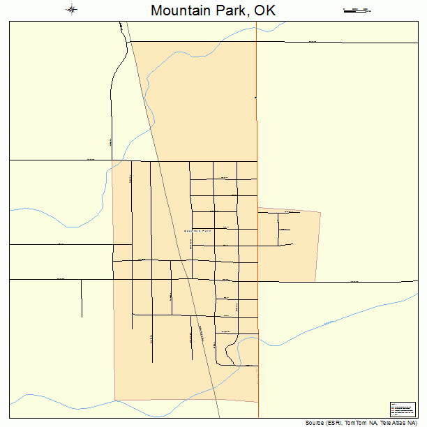 Mountain Park, OK street map