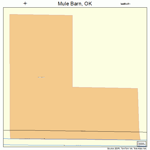 Mule Barn, OK street map