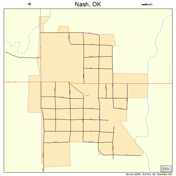 Nash, OK street map