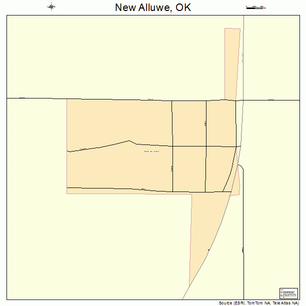 New Alluwe, OK street map