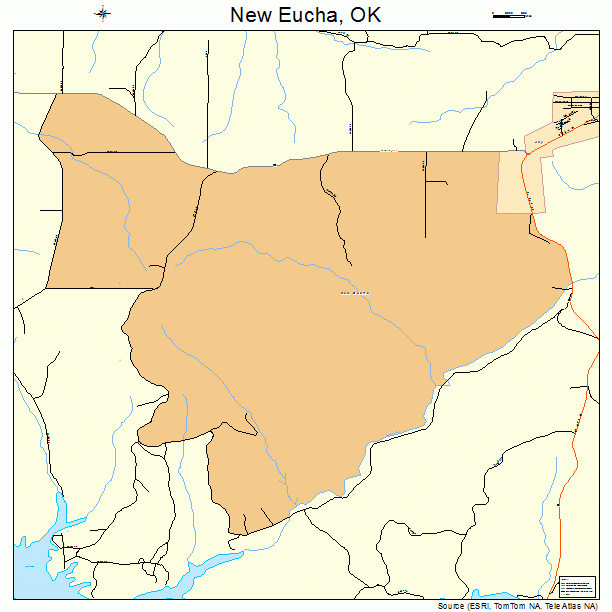 New Eucha, OK street map