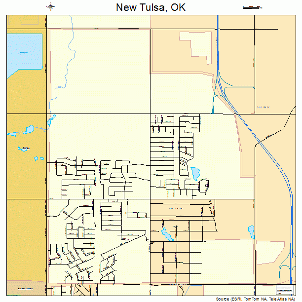 New Tulsa, OK street map