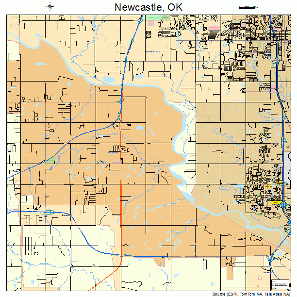 Newcastle, OK street map