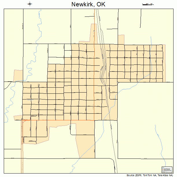 Newkirk, OK street map