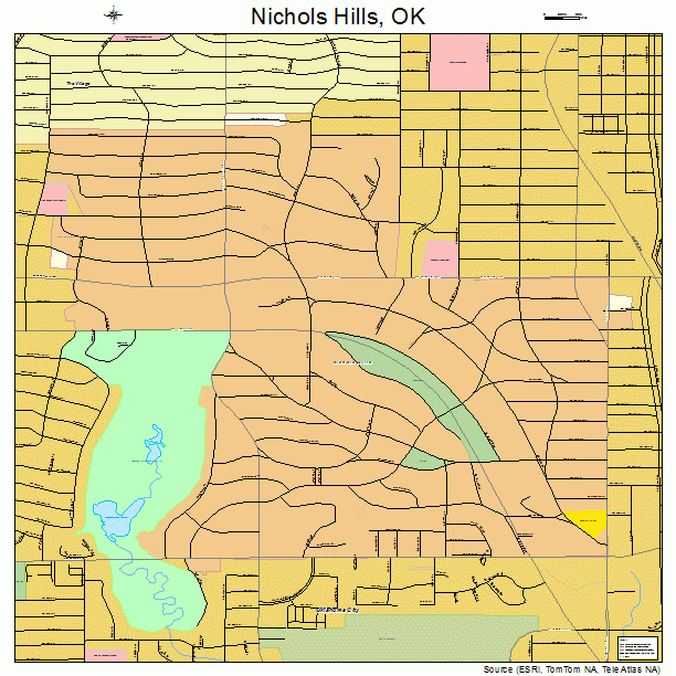 Nichols Hills, OK street map
