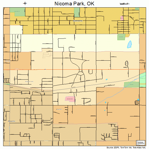 Nicoma Park, OK street map
