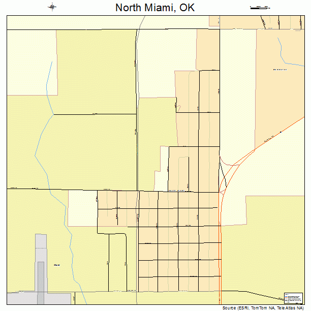 North Miami, OK street map