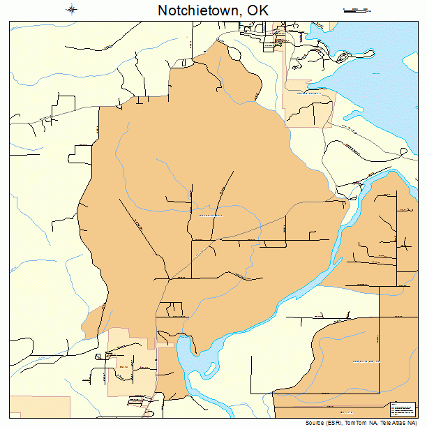 Notchietown, OK street map