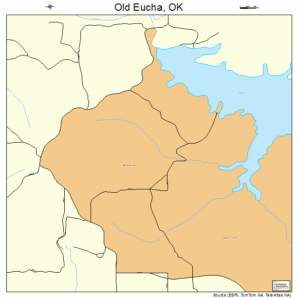 Old Eucha, OK street map