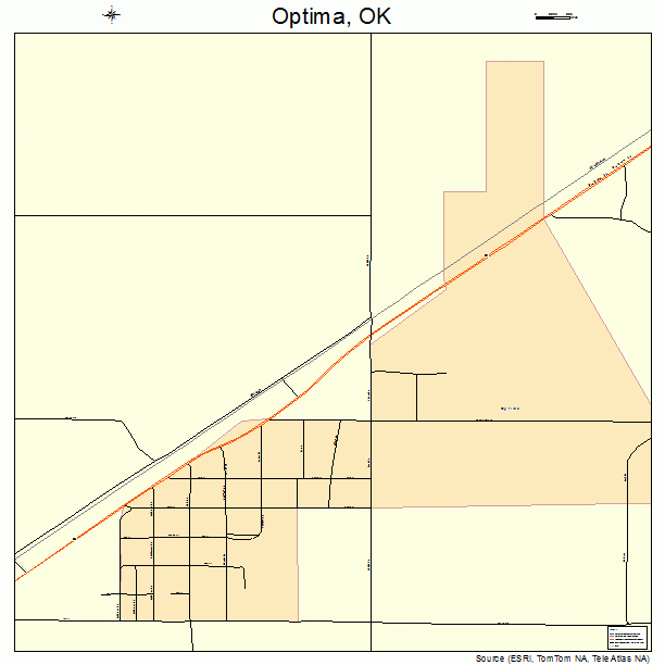 Optima, OK street map