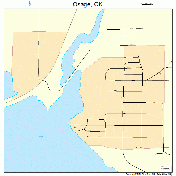 Osage, OK street map