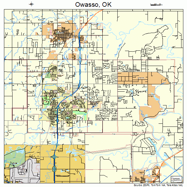 Owasso, OK street map