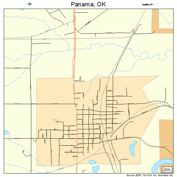 Panama, OK street map