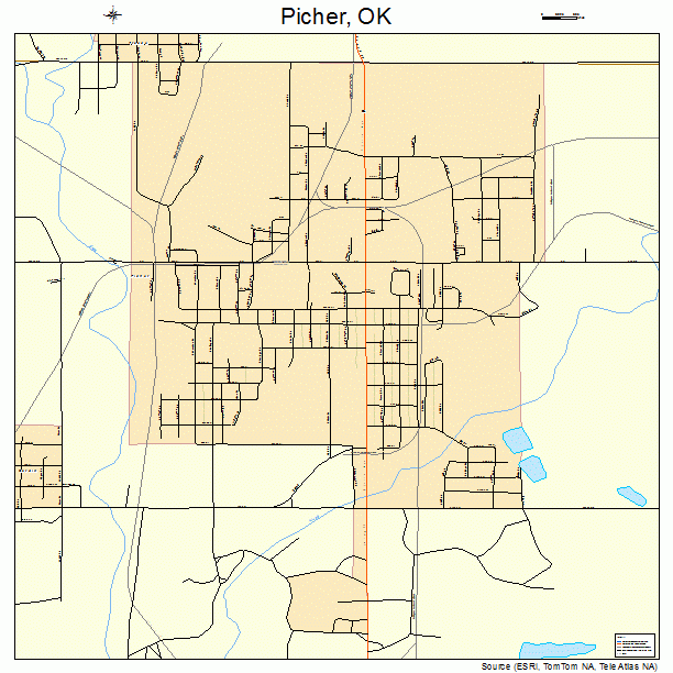 Picher, OK street map