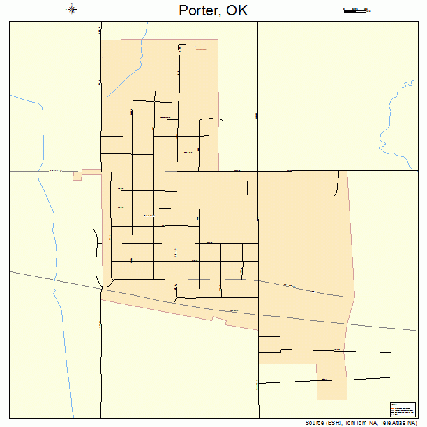 Porter, OK street map