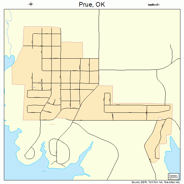 Prue, OK street map