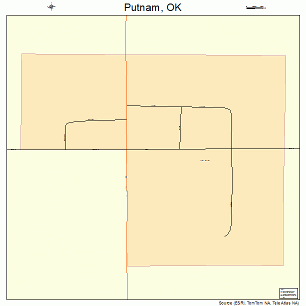 Putnam, OK street map