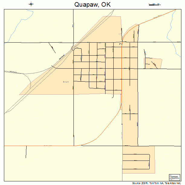 Quapaw, OK street map