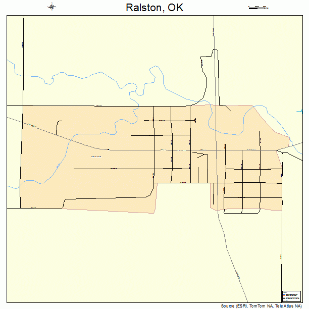 Ralston, OK street map