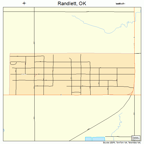 Randlett, OK street map