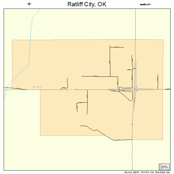 Ratliff City, OK street map