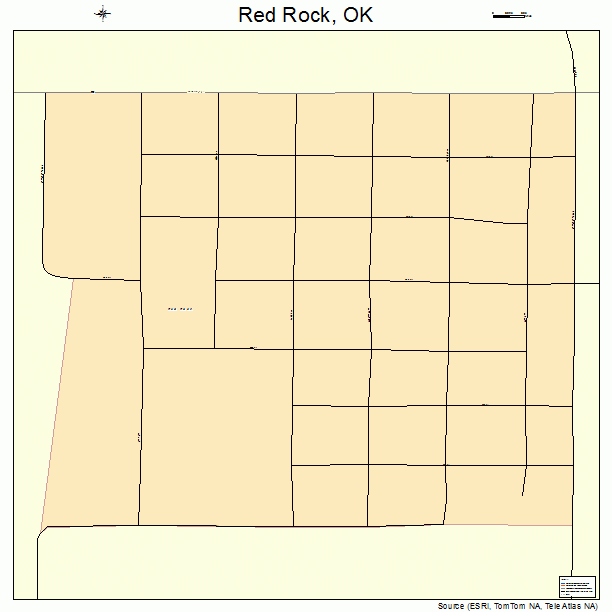 Red Rock, OK street map