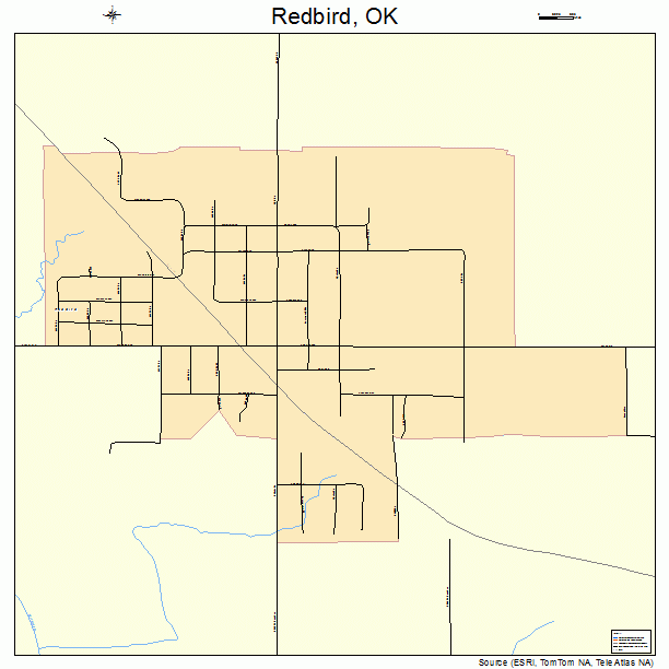 Redbird, OK street map