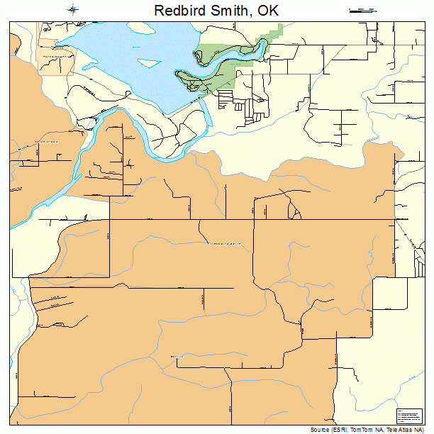 Redbird Smith, OK street map
