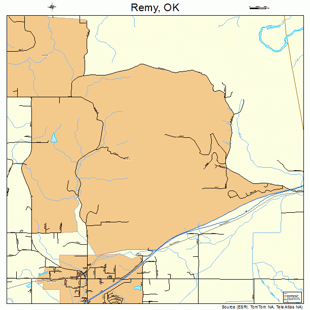 Remy, OK street map