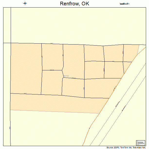 Renfrow, OK street map