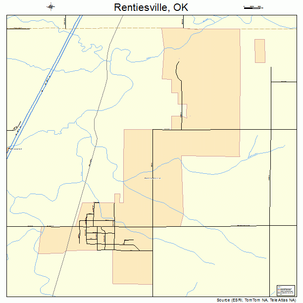 Rentiesville, OK street map